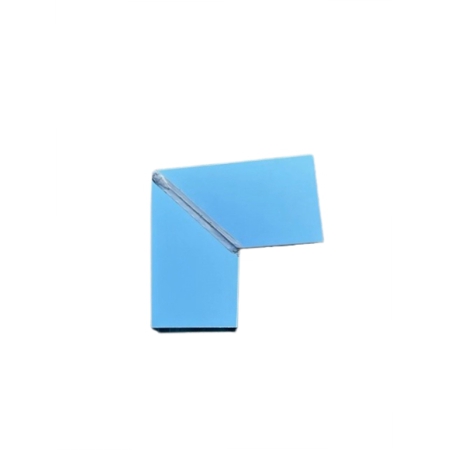Hwa bocht 90 graden zink vierkant mof en spie 80 x 80 mm Hwa bocht 90 graden zink vierkant mof en spie 80 x 80 mm